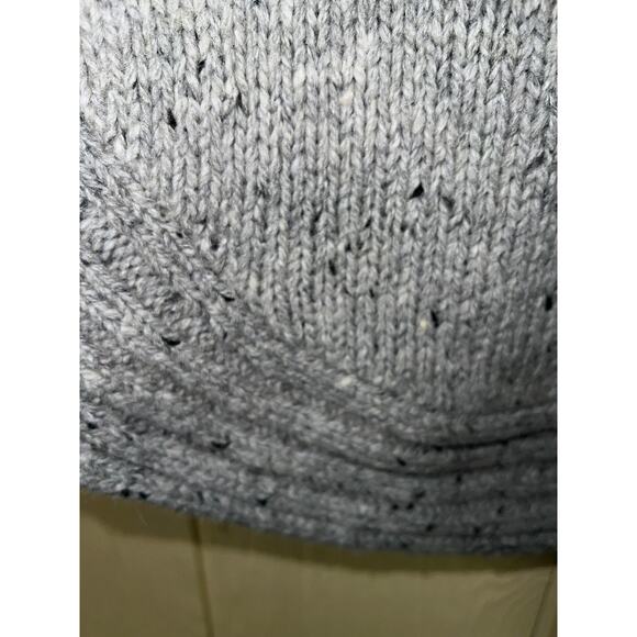 Wool Blend Medium Cynthia Rowley Curvy Hem Cowl Neck Sweater Side Zip Gray - Picture 6 of 8
